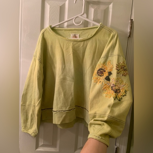 Anthropologie daily practice embroidered sweatshirt - Picture 3 of 3